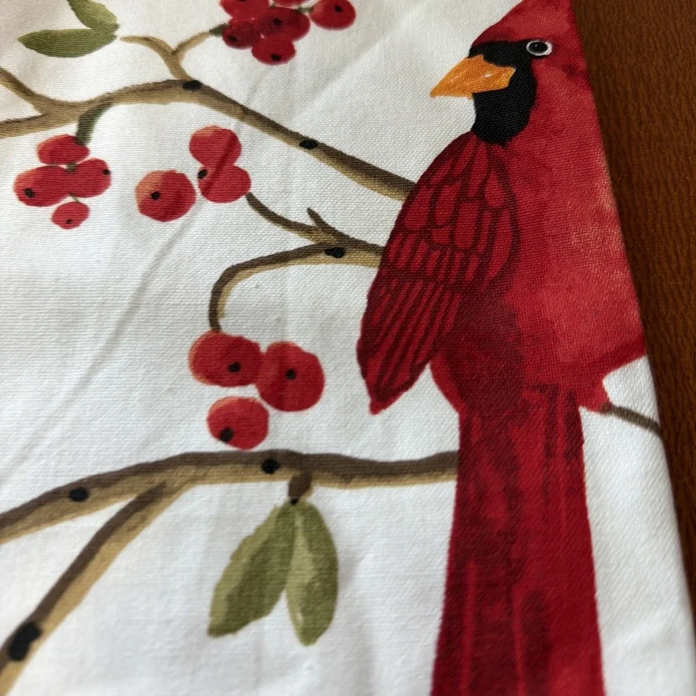 Stonewall Kitchen Tea Towel Cardinal 100% Cotton 18